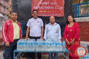 Water Distribution at Buddha Astu Dhatu Nagar Parikrama